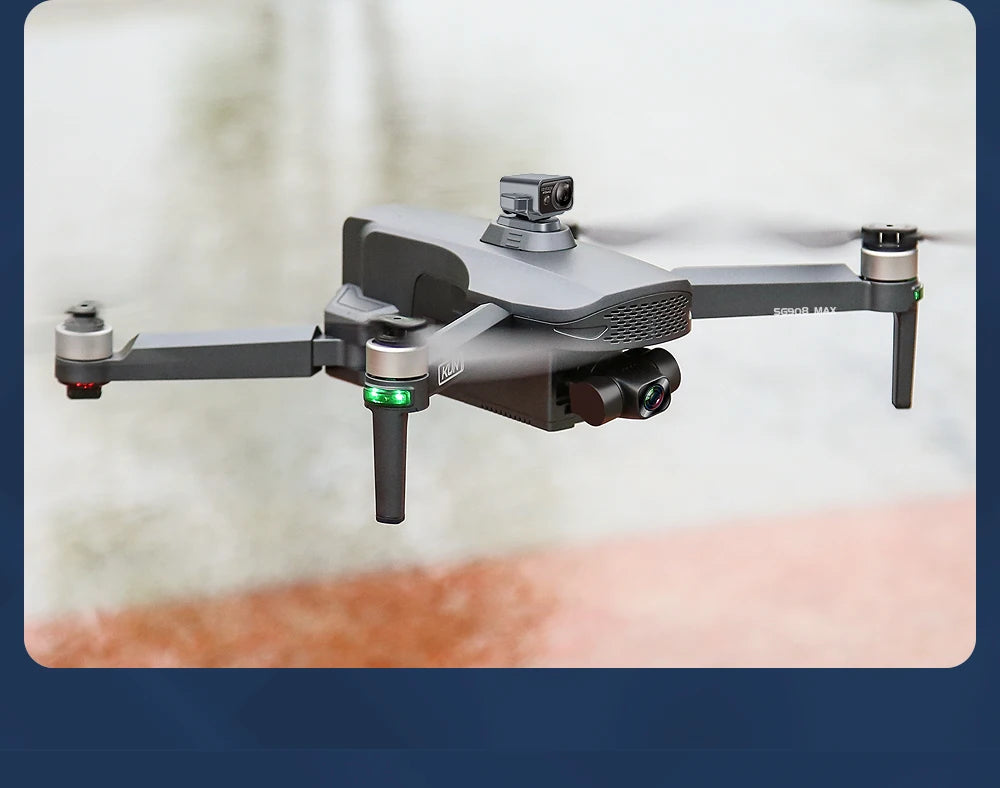 Small drone on a textured surface with a blurred background