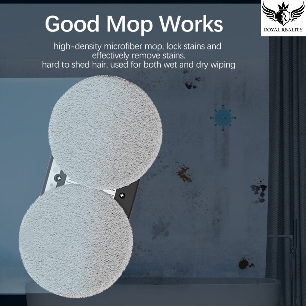 Close-up of high-quality reusable microfiber mopping pads