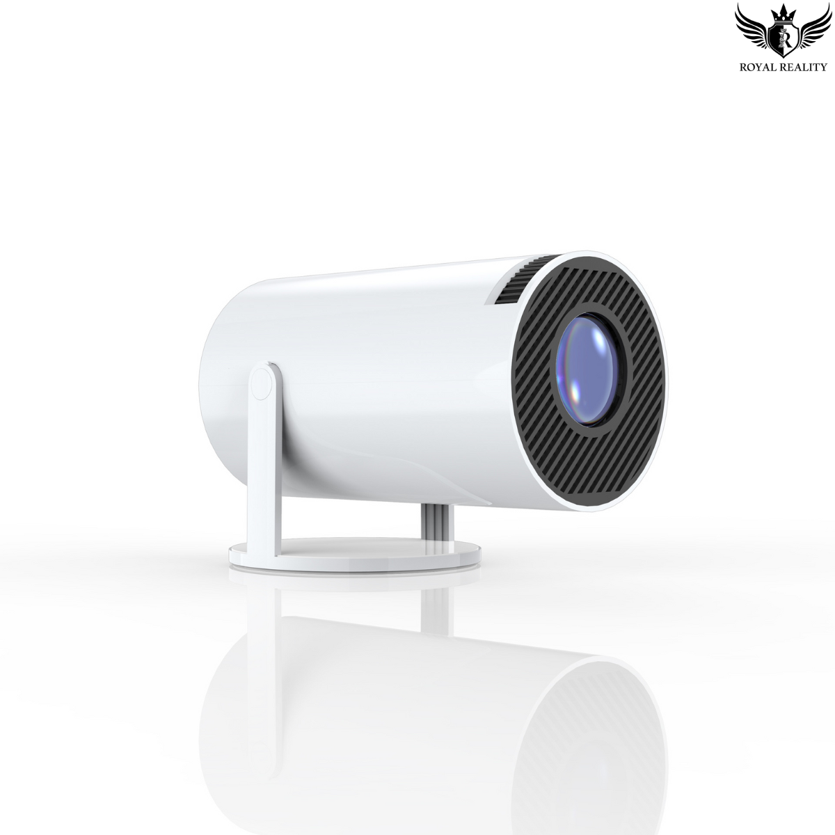 white Mini smart projector