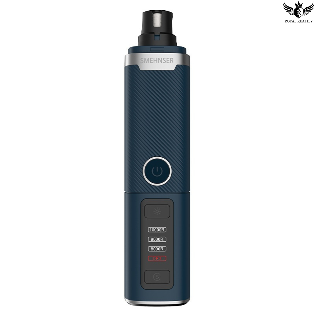 Pet nail grinder set with protective cap and replaceable diamond grinding head – durable and easy to clean