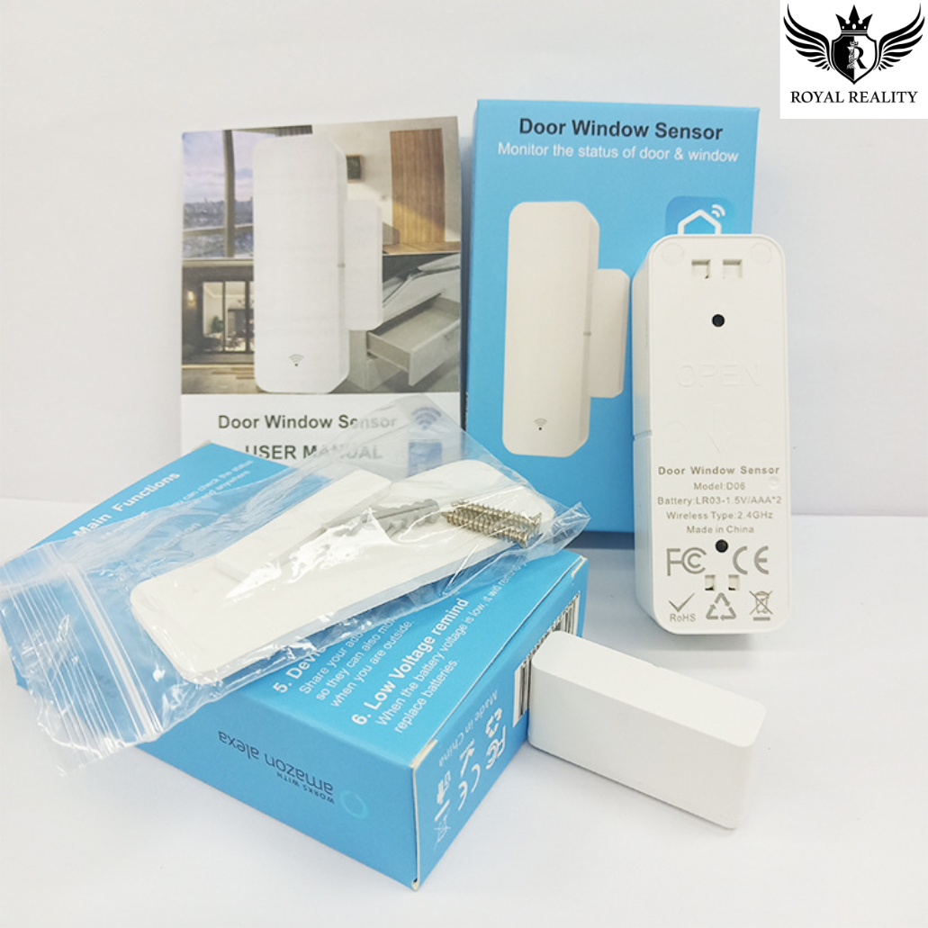 Full product packaging with smart sensor, manual, and accessories