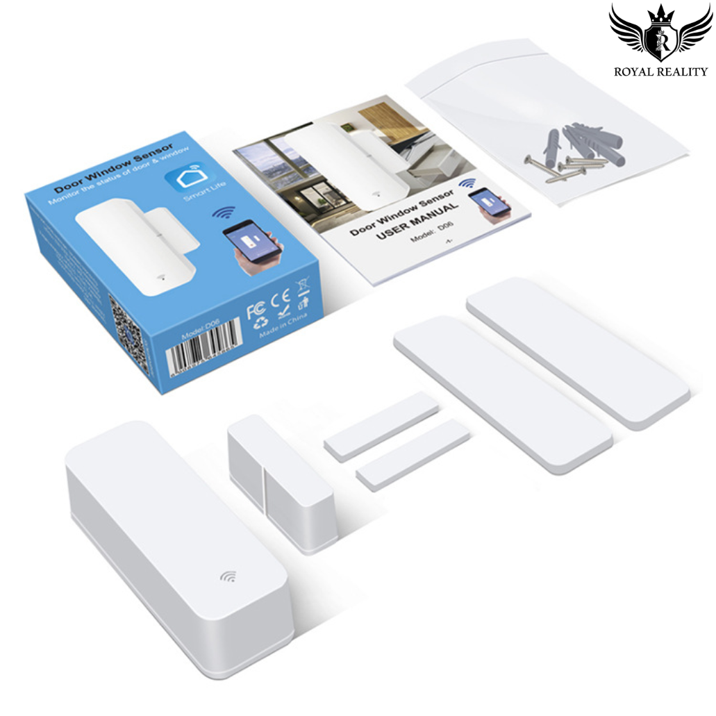 Full product packaging with smart sensor, manual, and accessories