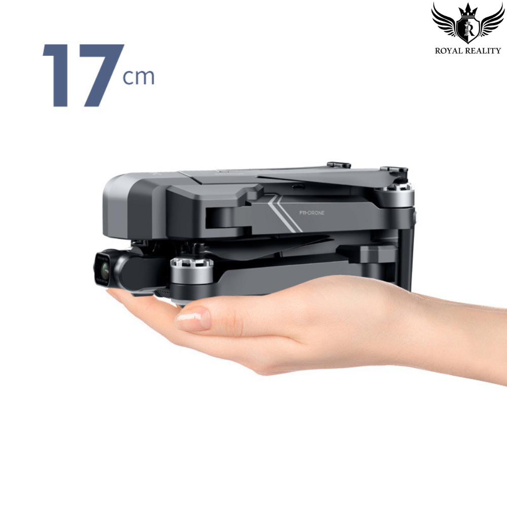 Hand Holding 4K GPS Drone – Size Comparison and Portability
