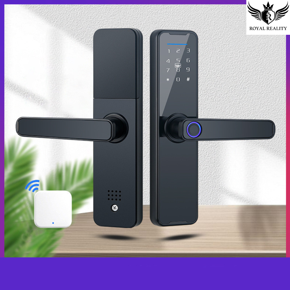 Smart door locks with Wi-Fi control feature illustration