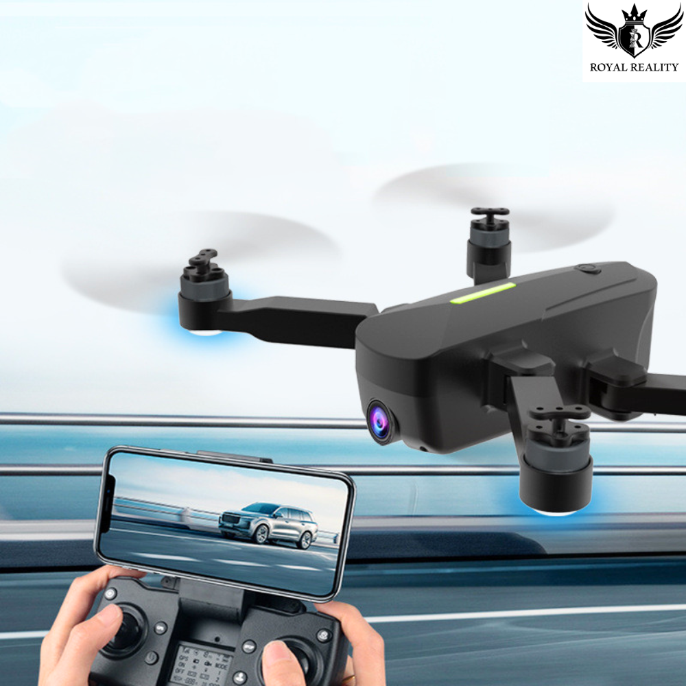 Remote-Controlled Drone in Action – Live View from Controller Screen