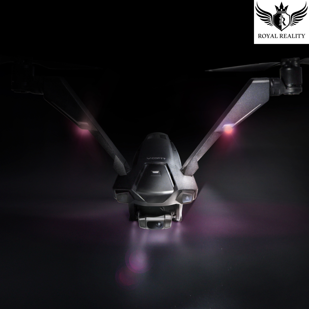 V-Coptr Falcon 4K Drone – 50 Min Flight, GPS, Twin-Rotor Power