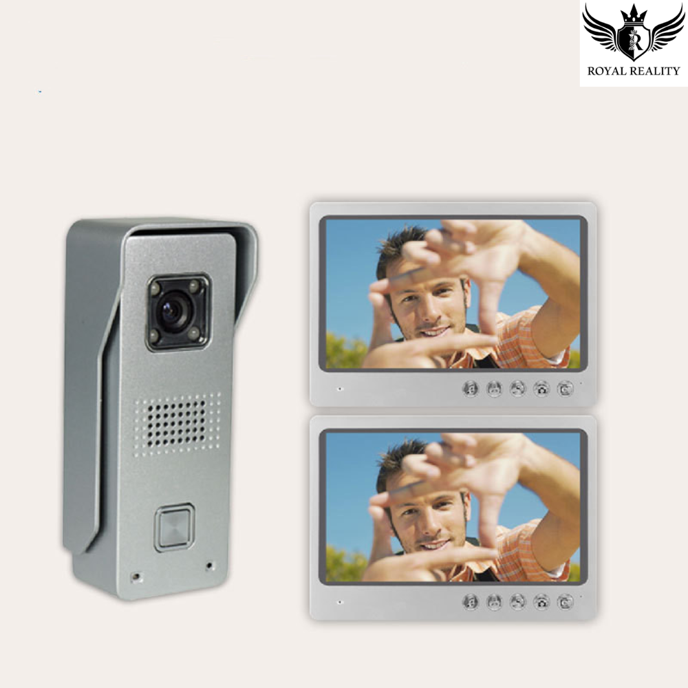 Dual indoor monitor setup for smart video doorbell – home security intercom display