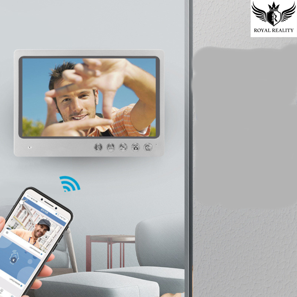Indoor LCD monitor showing visitor image – part of smart visual intercom door system