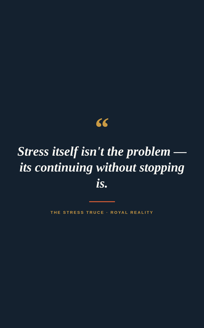 stress itself isnt the probem