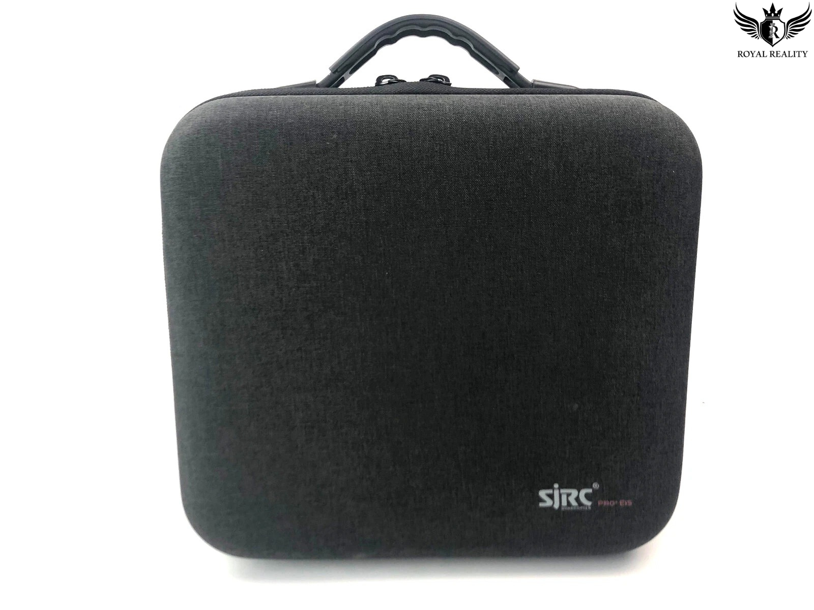 Black carrying case with 'SIRS' logo on a white background