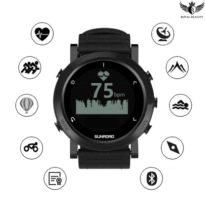 "All-in-one features: GPS, heart rate, altitude, air pressure, compass & more"
