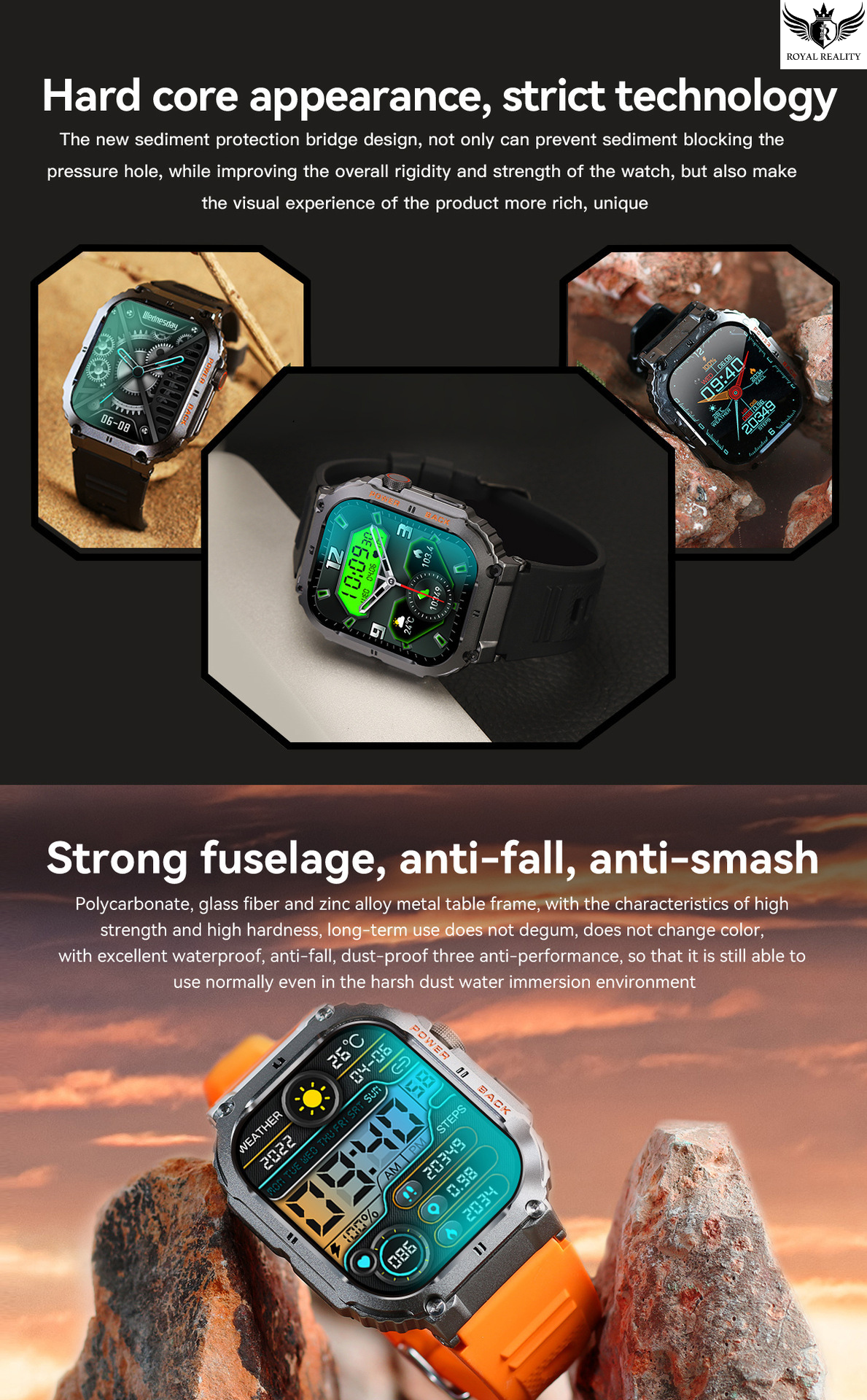 hard core appernce smart watch