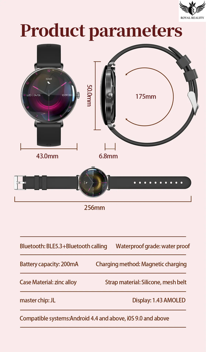 smart watch amoled details