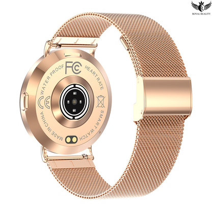 back golden smart watch