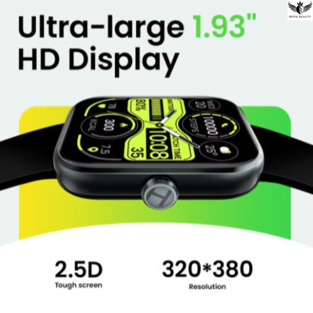 Smartwatch with large HD display on a white background
