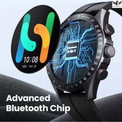 Smartwatch with digital display and advanced Bluetooth chip feature
