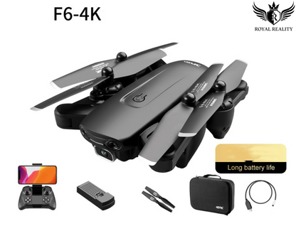 4K Dual Camera Drone with Accessories – Batteries, Cables, Controller