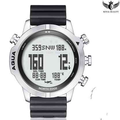 Comparison of Different Watch Colors: This image displays both black and white versions of the smartwatch, offering a choice of colors to suit your style and preferences.
