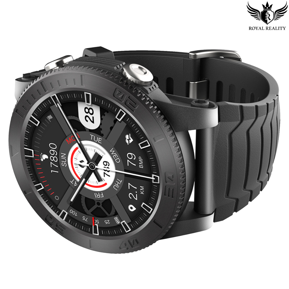 Smart Watch Black Design Highlighting the elegant black color, making it versatile for both casual and professional settings, ensuring you stay stylish wherever you go.