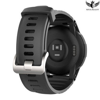 Smart Watch Adjustable Strap A close-up of the adjustable strap, offering a customizable fit for various wrist sizes, ensuring comfort for extended wear.