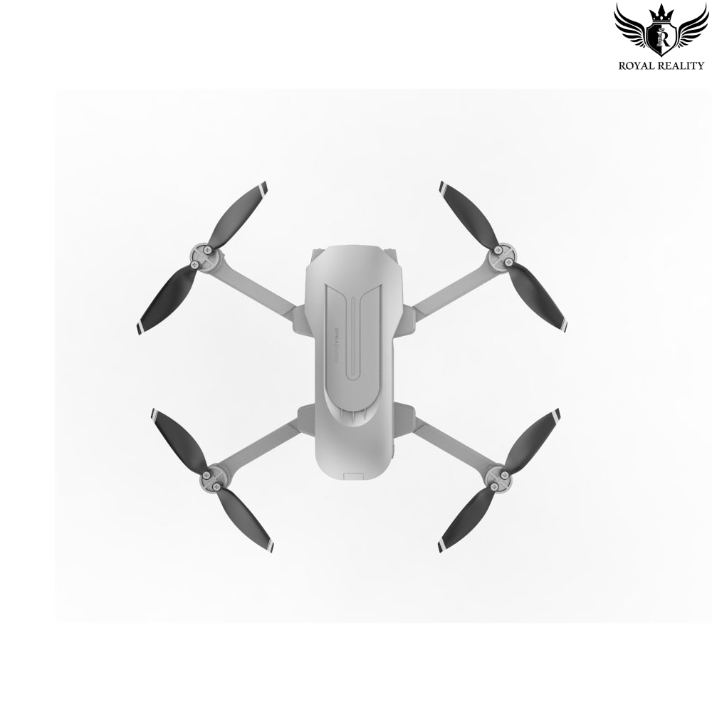 Top View of Compact 4K Quadcopter – Ready for Flight with 4 Propellers Extended
