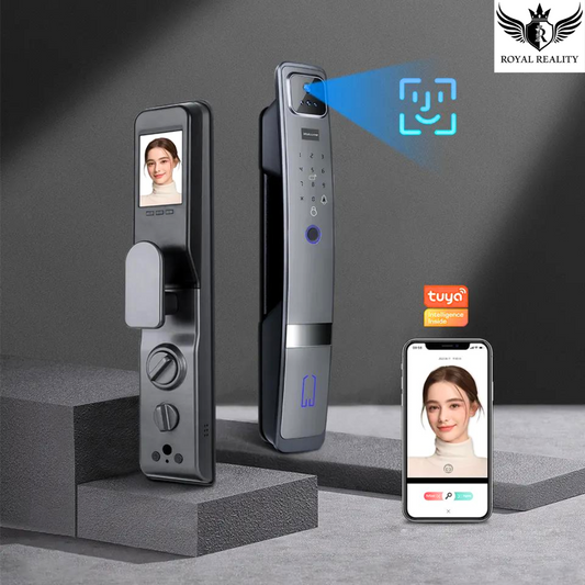 3D smart door lock with face recognition and smartphone control