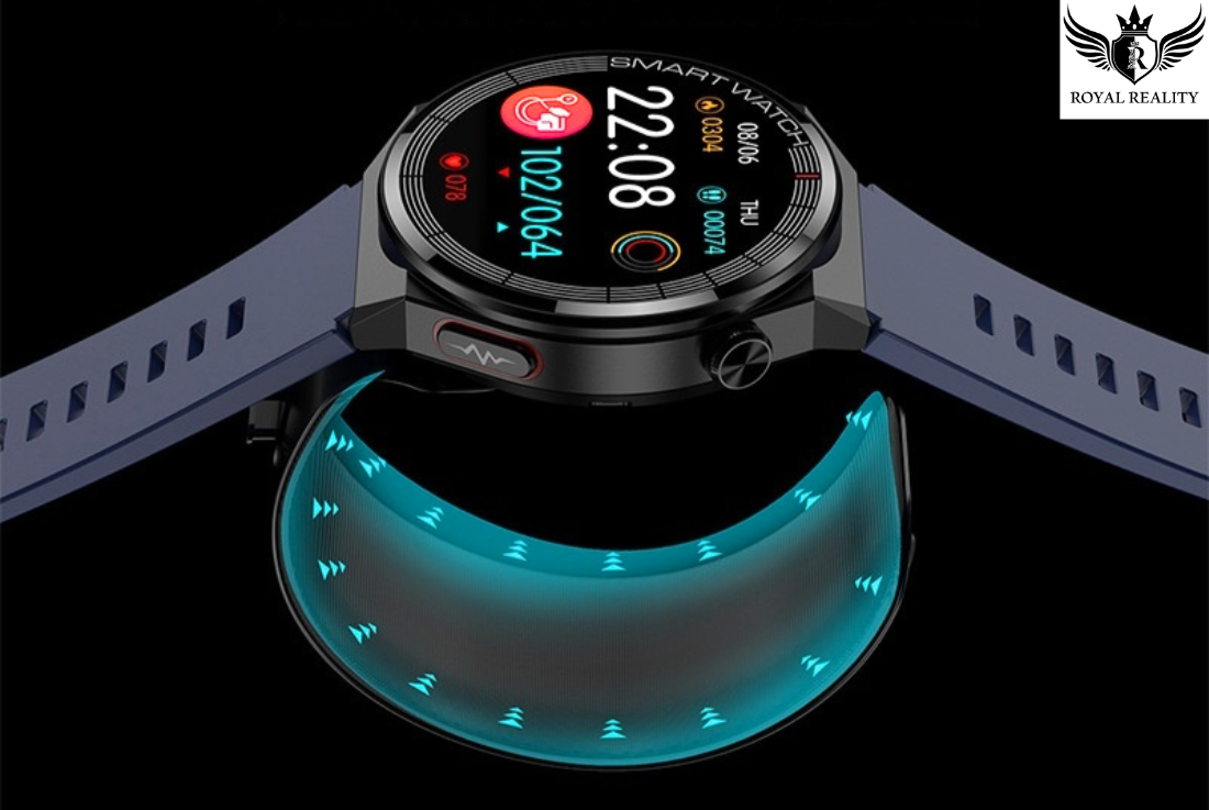 Touchscreen Smartwatch Displaying Voice Assistant Feature