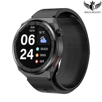 Smartwatch on Wrist with Blood Pressure Monitoring Function