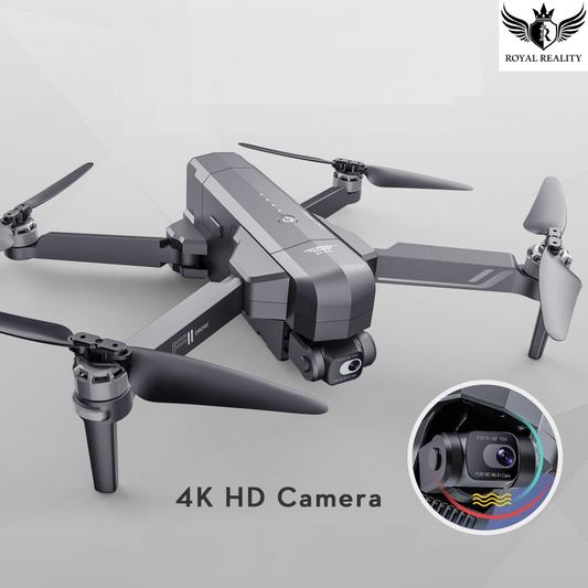 Foldable 4K Drone with Dual Camera and Brushless Motors – Front View
