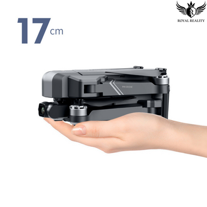 Hand Holding 4K GPS Drone – Size Comparison and Portability