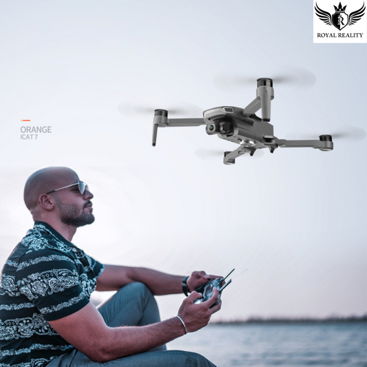 Man Flying Drone Outdoors – Live Demo of Compact Drone in Action
