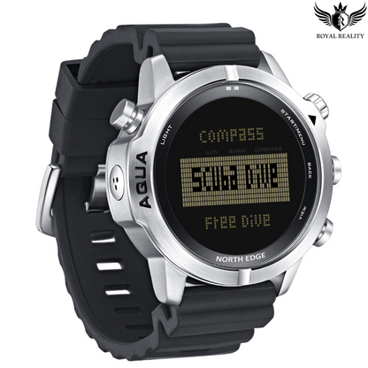 Comparison of Different Watch Colors: This image displays both black and white versions of the smartwatch, offering a choice of colors to suit your style and preferences.